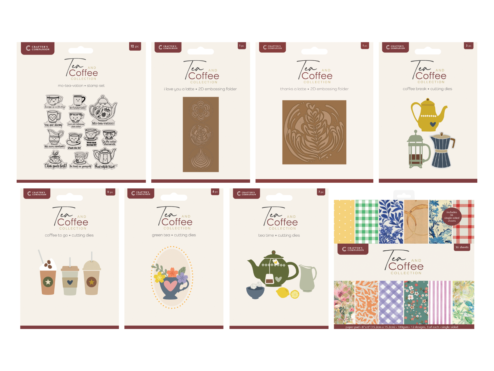 Crafter's Companion Tea & Coffee Winter Sale Collection