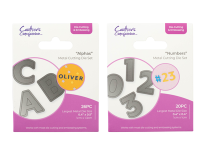 Crafter's Companion - Mini Alphabet & Number Dies Collection