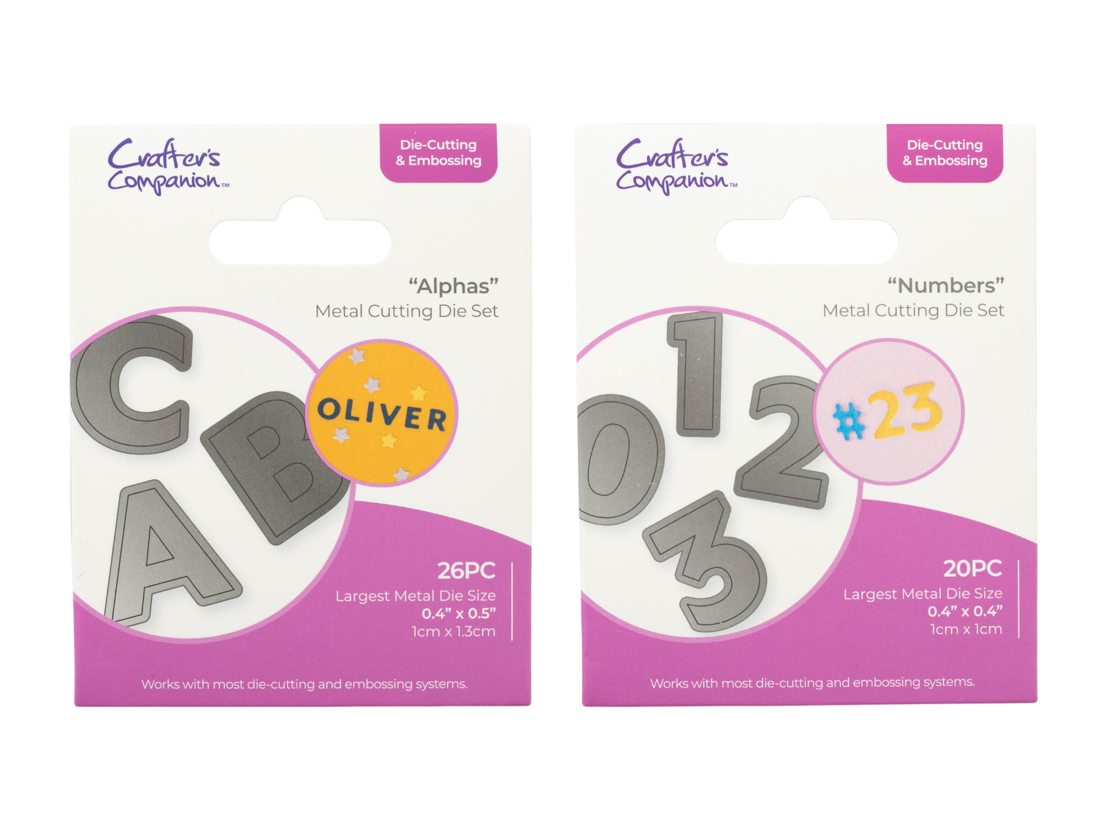 Crafter's Companion - Mini Alphabet & Number Dies Collection