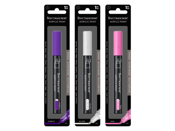 Spectrum Noir Acrylic Paint Marker 3pc Collection