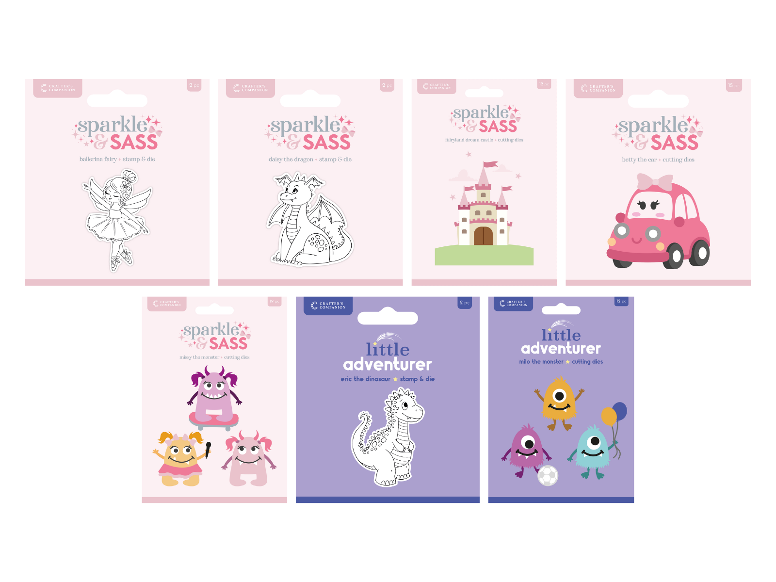 Crafter's Companion Childrens Stamp & Die 7pc Selection