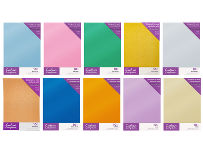 Crafters Companion 100 Sheet Glitter Card Collection