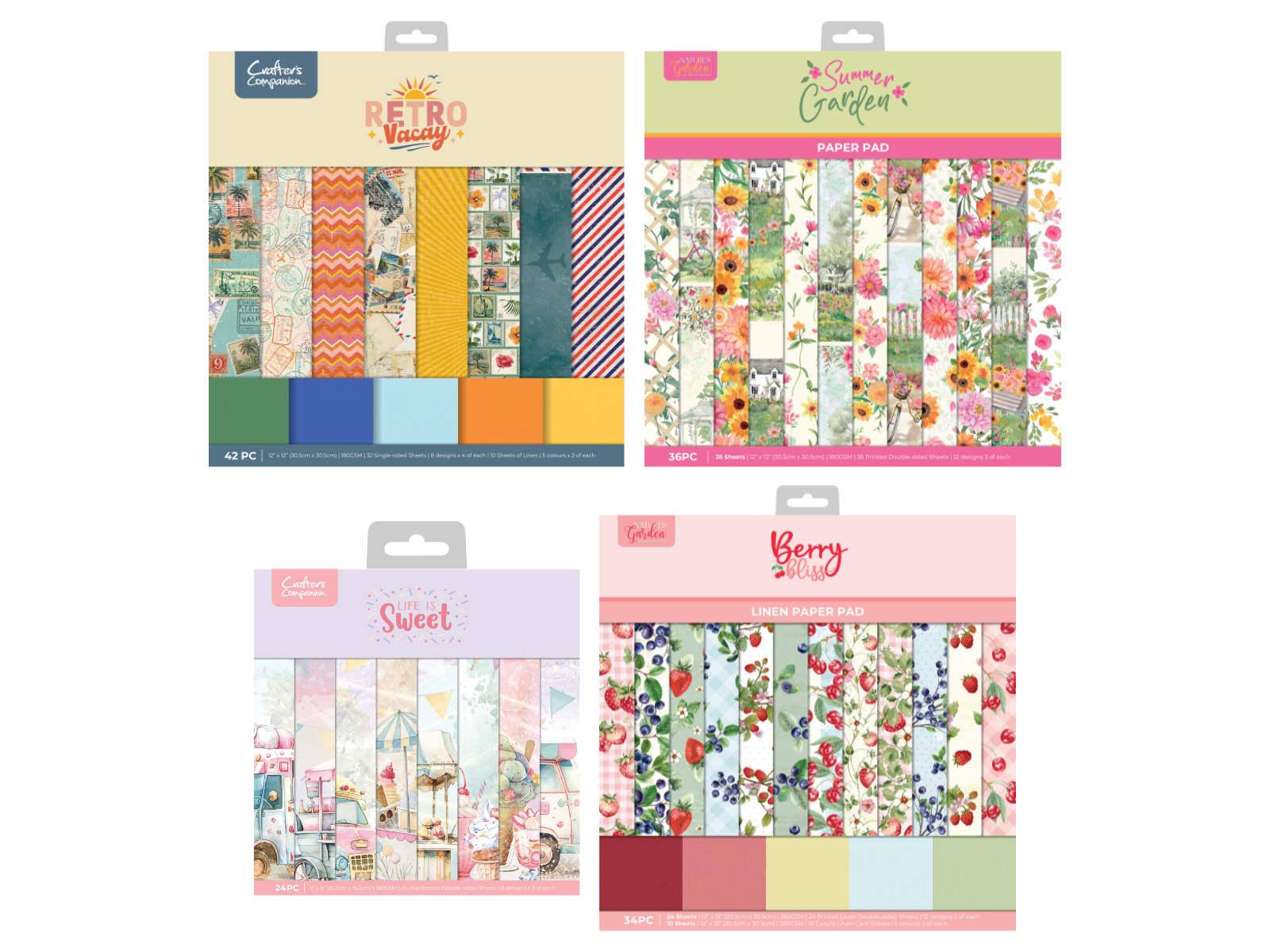 Summer Paper Pad 4pc Collection