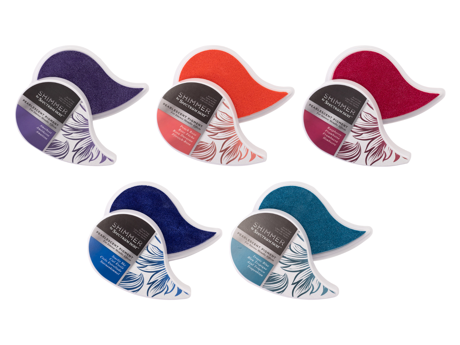 Spectrum Noir Shimmer Pearl Inkpad 5pk Selection