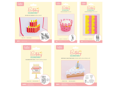Crafter's Companion Birthday Celebrations 5pk Selection