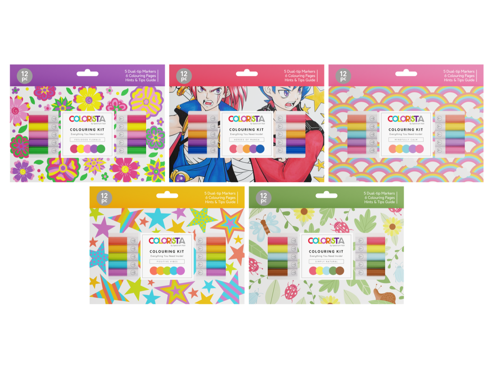 Colorista 5pc Colouring Kit Selection