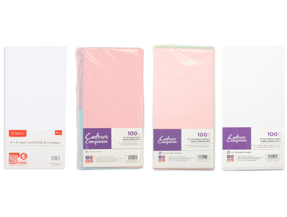 6x6" Card & Envelope 4pk Collection