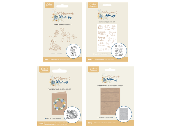 Crafter's Companion Wildwood Whimsy 4pc Mini Selection