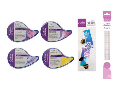 Duet ColourBloom Shimmer Inkpads & Tools 6pc Collection