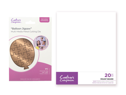 Crafter's Companion Balloon Jigsaw Die with Mount Board Collection