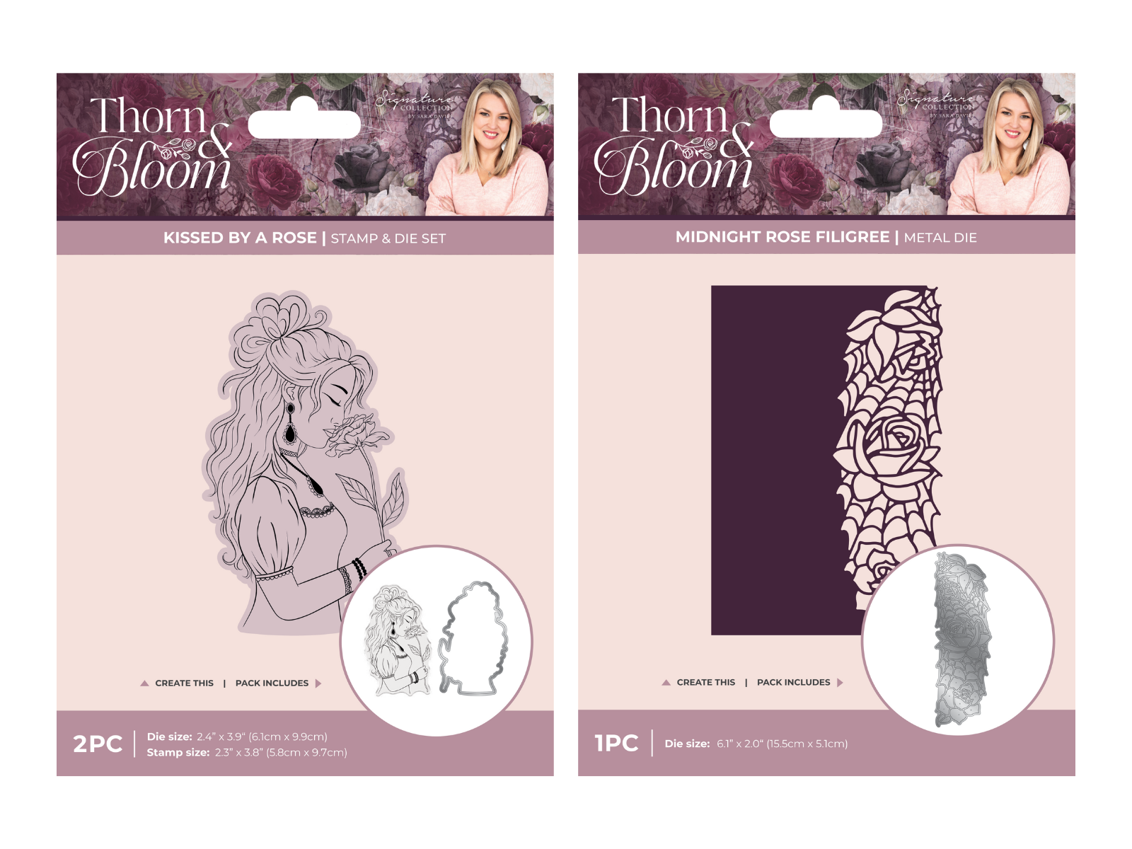 Sara Signature Thorn & Bloom Stamp and Die Duo