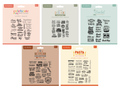 Crafter's Companion Sentiment Stamp 5pc Selection