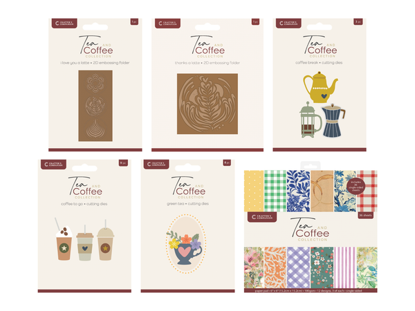 Crafter's Companion Tea & Coffee 6pc Selection
