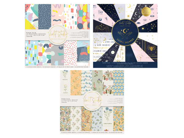 Violet Studio 12x12 Paper Pads Selection