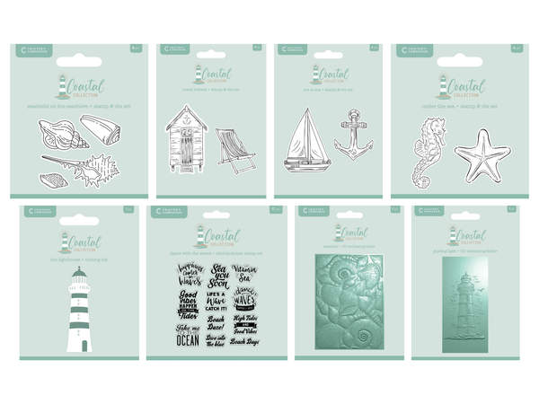 Crafter's Companion Coastal Collection 8pc Selection