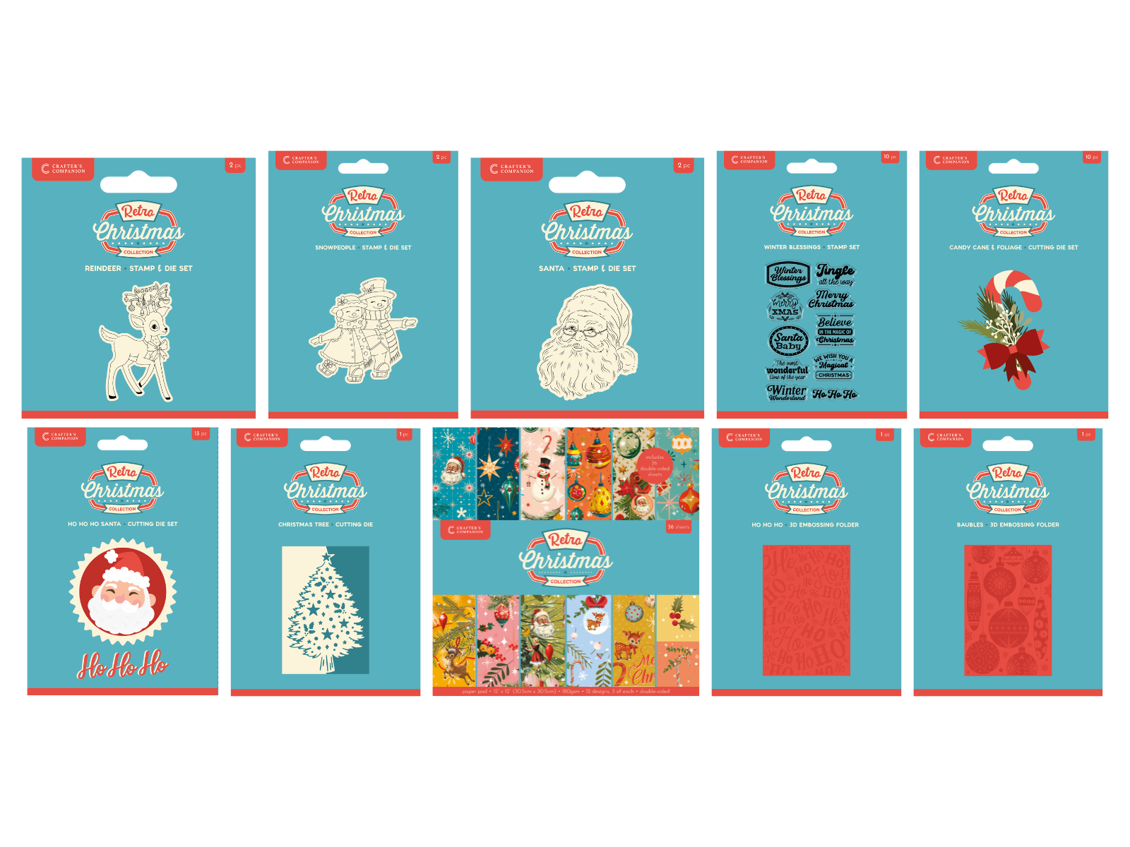 Retro Christmas 10pc US Collection