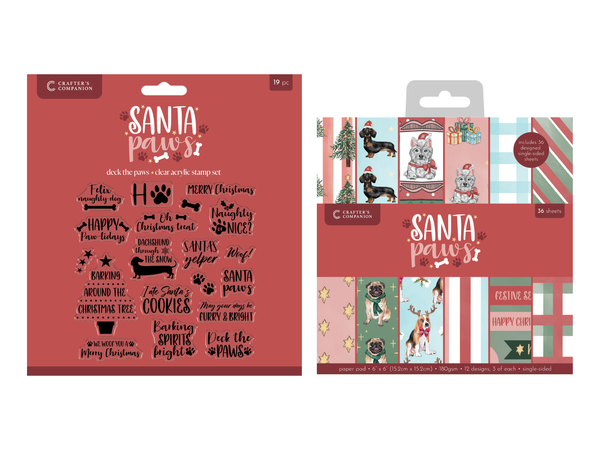 Santa Paws Stamp & 6