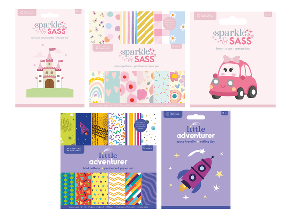 Children's Die & Paper Pad 4pc Collection