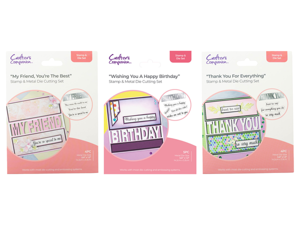 Crafters Companion Cut In Word Trio