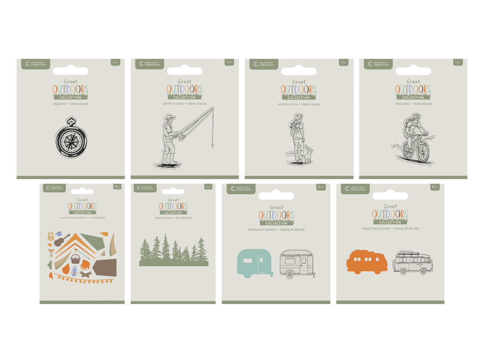 Crafter's Companion The Great Outdoors 8pc Selection