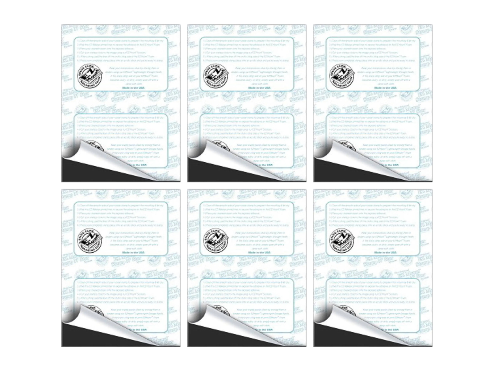 EZ Mount Thin Mounting Foam 6 Sheet Collection