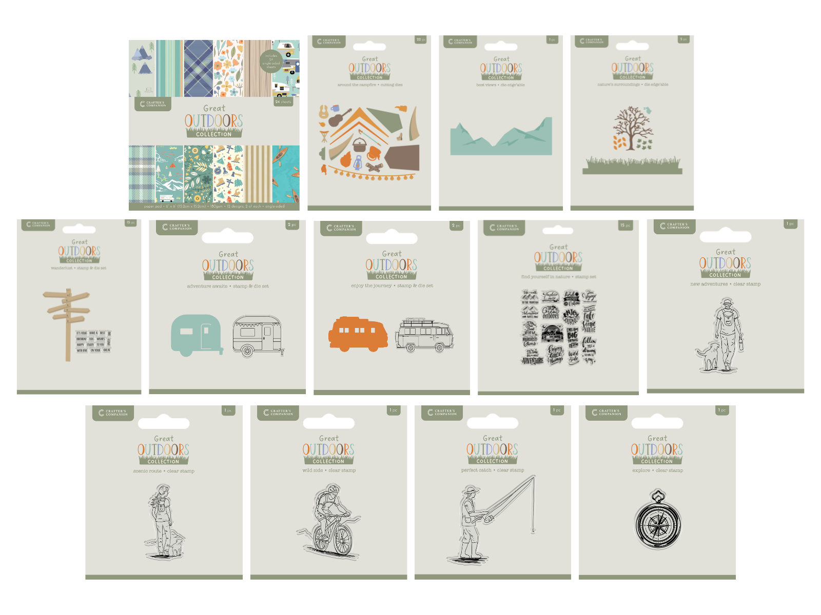 Crafter's Companion The Great Outdoors 13pc Selection