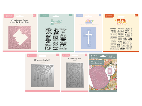 Crafter's Companion Embossing & Stamping Selection