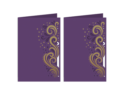 Stars and Swirls Metal Die and Rub Ons Bundle