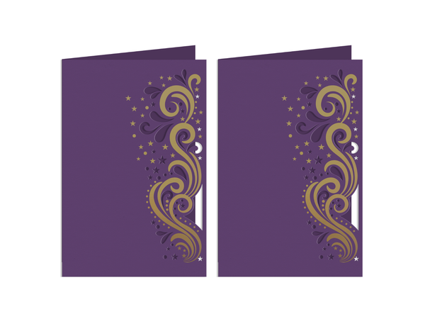 Stars and Swirls Metal Die and Rub Ons Bundle
