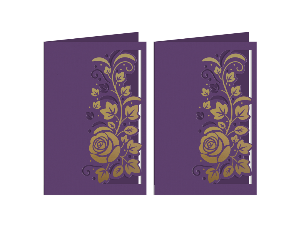 Florals & Swirls Metal Die and Rub Ons Bundle
