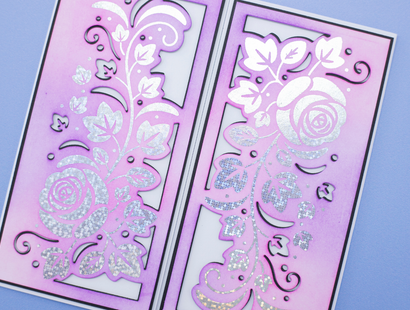 Florals & Swirls Metal Die and Rub Ons Bundle