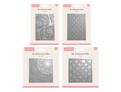 Crafter's Companion Embossing Folder 4pk Selection