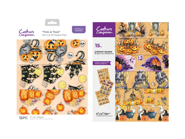 Crafter's Companion Halloween 3D Topper Pad Duo