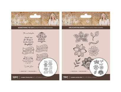 Sara Signature Antique Lace Stamp Duo
