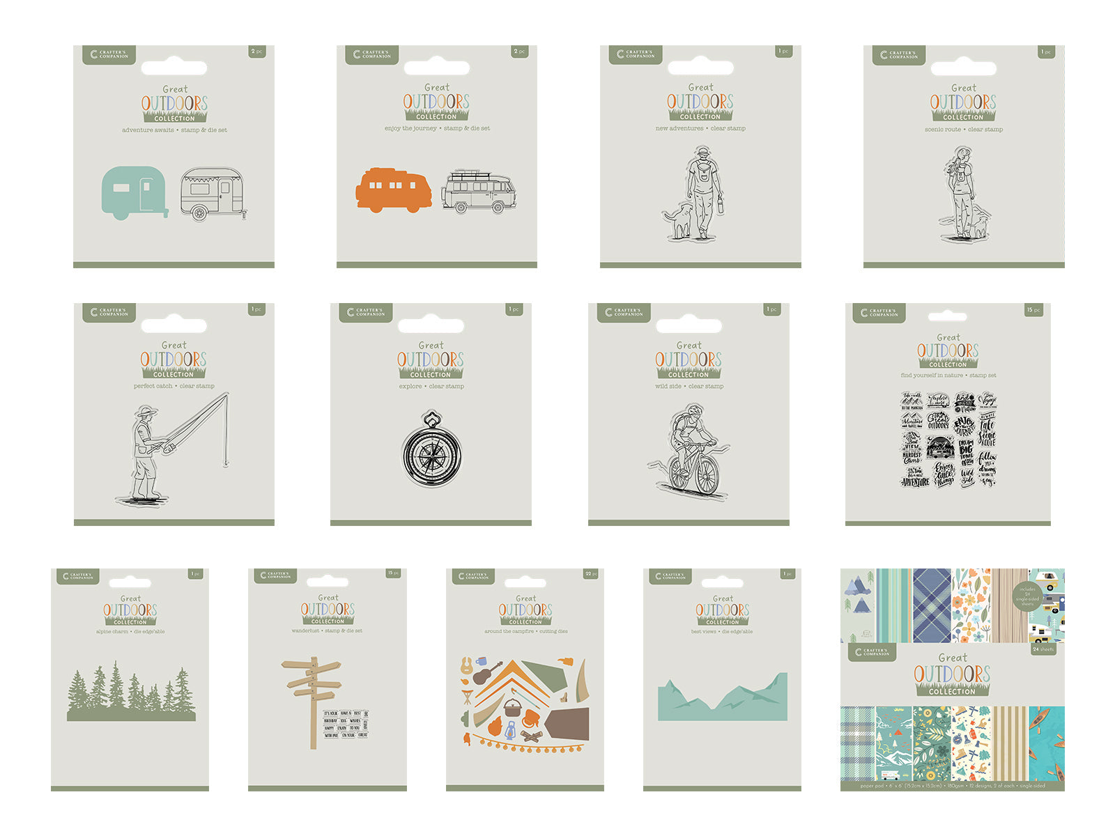 Crafter's Companion The Great Outdoors 13pc Selection