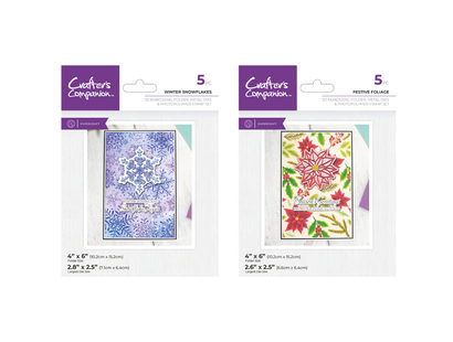 3D Embossing Folder, Metal Dies & Stamps Festive Duo