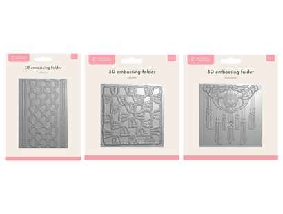 3D Embossing Folders - Stitches