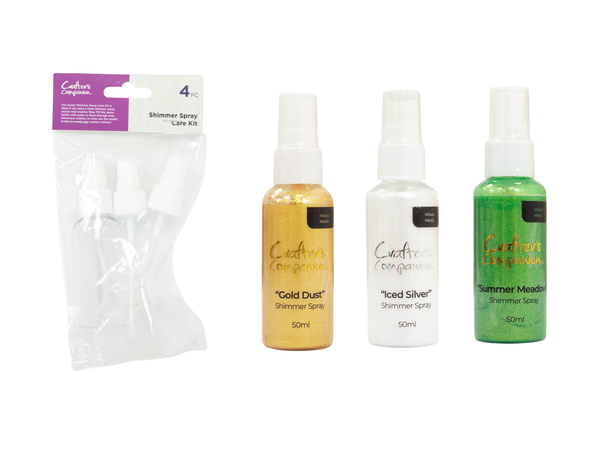 Crafter's Companion Shimmer Spray Selection with Care Kit