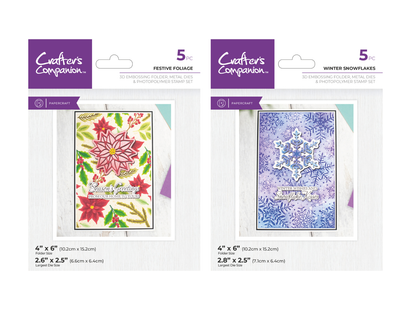 3D Embossing Folder, Die & Stamp Christmas Duo