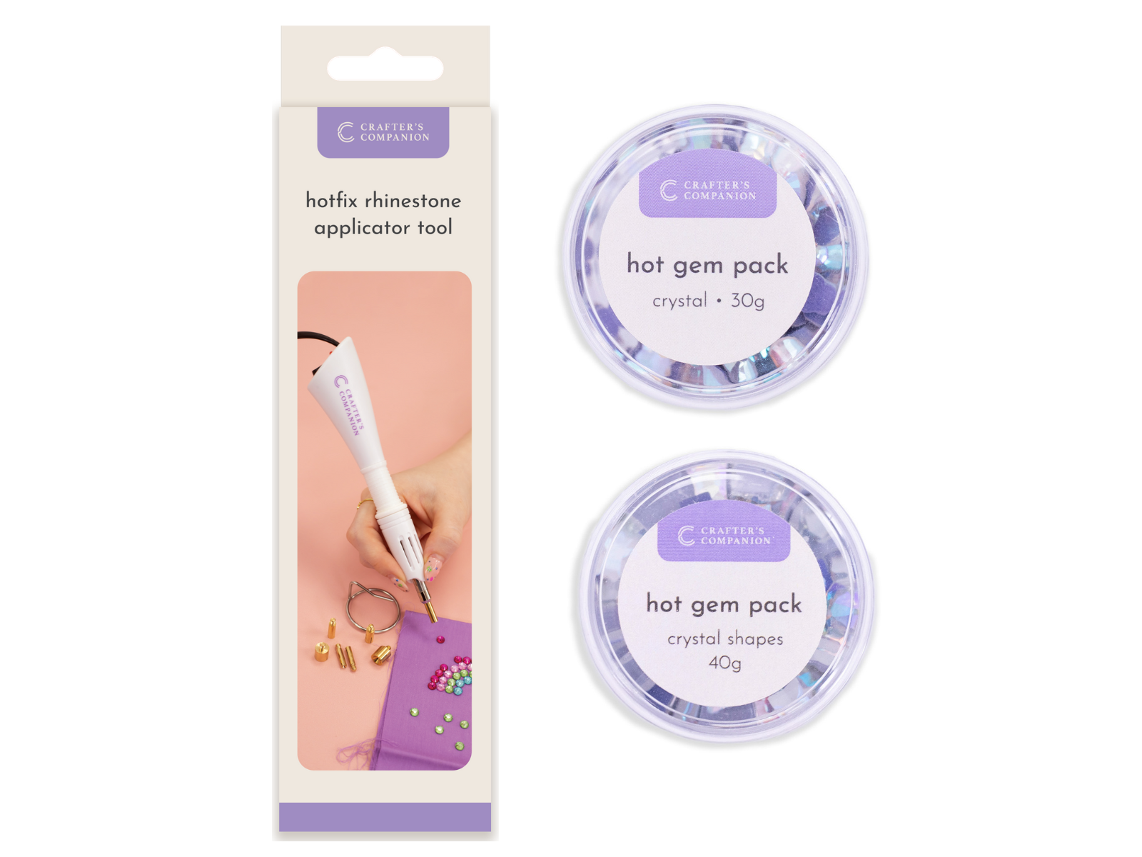 Crafter's Companion Hotfix Rhinestone Applicator with Crystal Gems - US