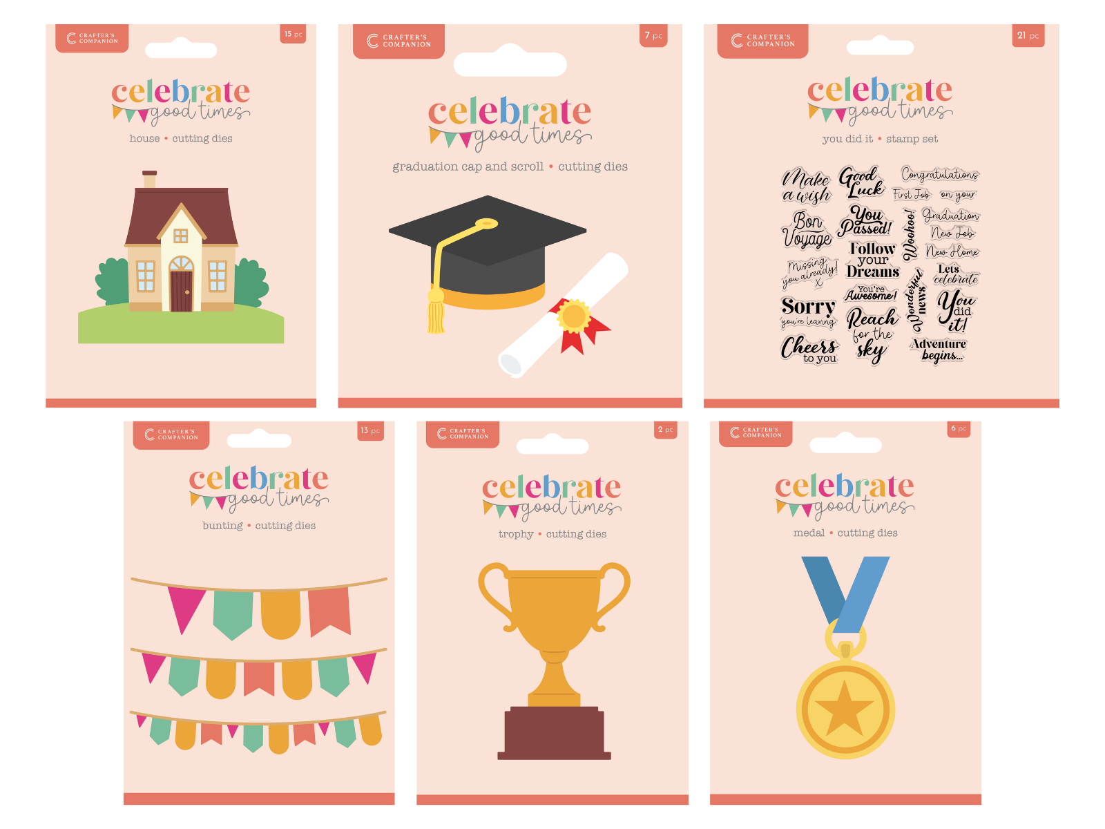 Crafter's Companion Celebrate Good Times 6pc Collection