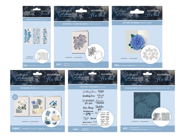 Nature's Garden Midnight Floral 6pc Selection