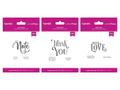 Gemini LetterPress Sentiment Press Plate Trio