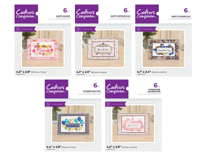 Crafter's Companion Sentiment Frame Dies 5pc Selection