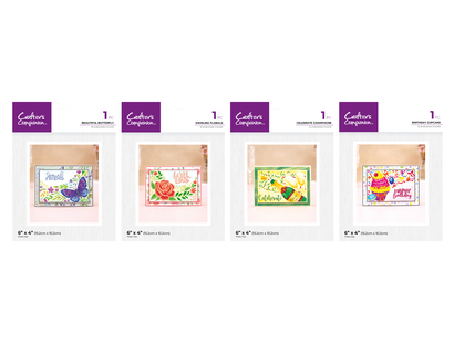 Crafter's Companion 4pc 3D Embossing Folder Selection