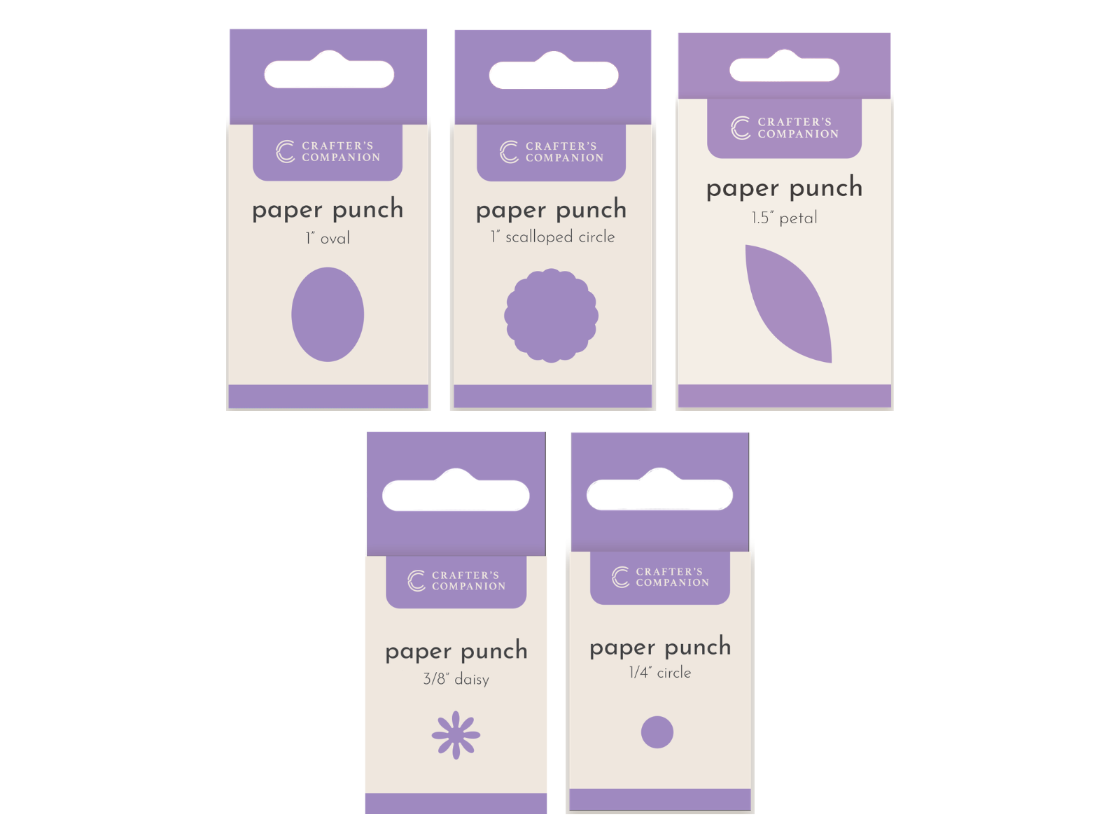 Flower Paper Punch Tool 5pk Collection