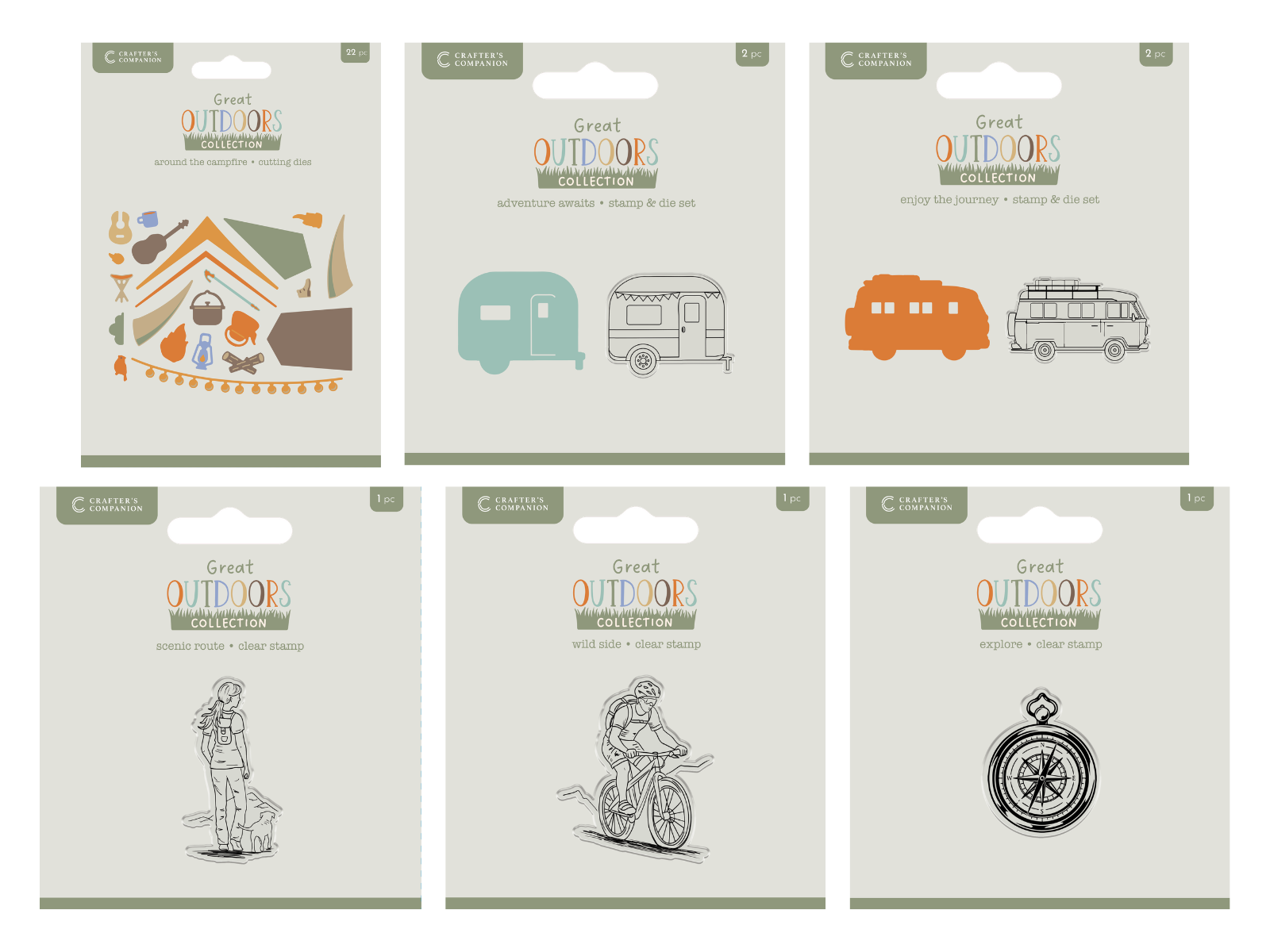 Crafter's Companion The Great Outdoors 6pc Selection