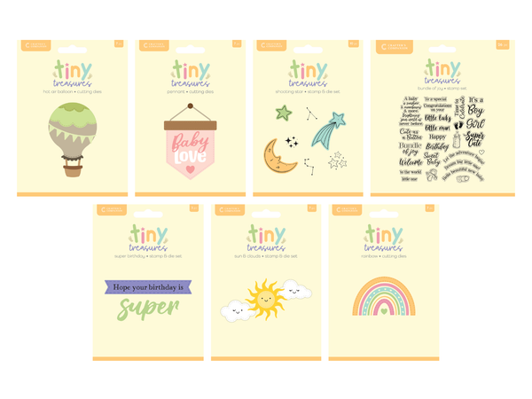 Crafter's Companion Tiny Treasures Die 7pc Selection