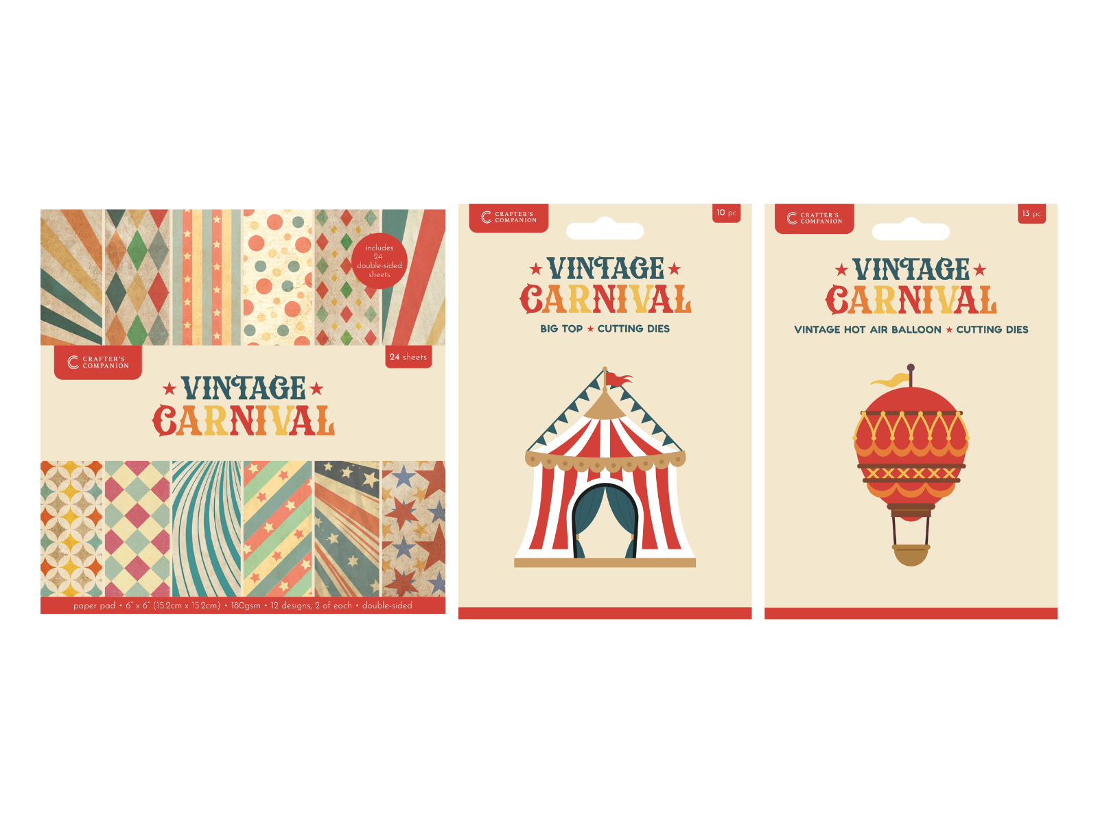 Vintage Carnival 3pc Selection