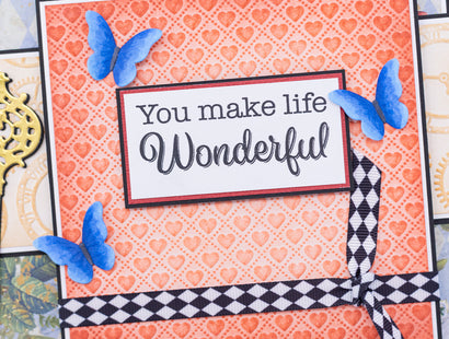 Tales of Wonderland - Hearts 2D Embossing Folder 5" x 7"